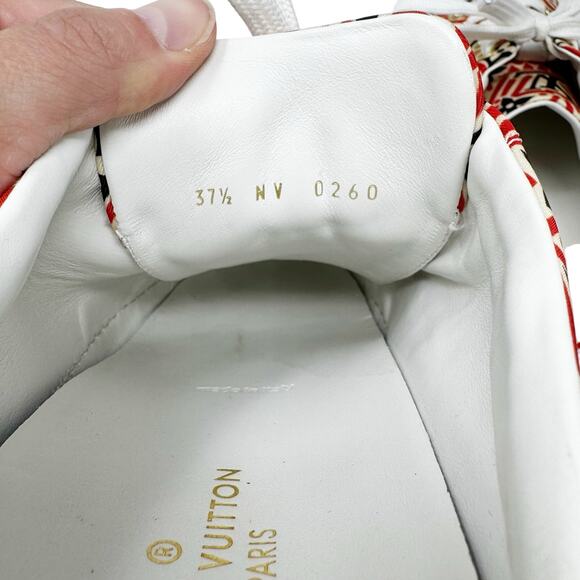 Louis Vuitton Nylon Monogram Crafty Open Back Sneakers Mule Slip Ons Size 37.5 - Picture 8 of 9